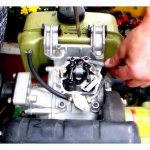 adjust, valve, walk-behind tractor