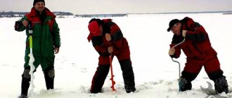 Drilling ice with an ice drill